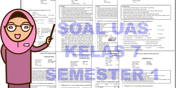 Soal UAS Kelas 7 Tahun 2019/2020 Semua Mapel