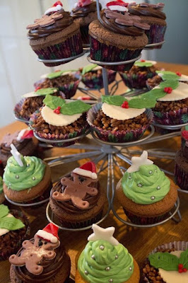 cupcakes para ceia de natal