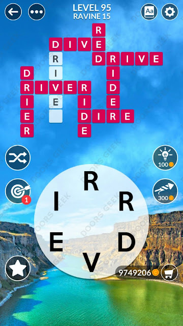 Wordscapes Level 95 answers, cheats, solution for android and ios devices.