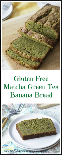GLUTEN FREE MATCHA GREEN TEA BANANA BREAD