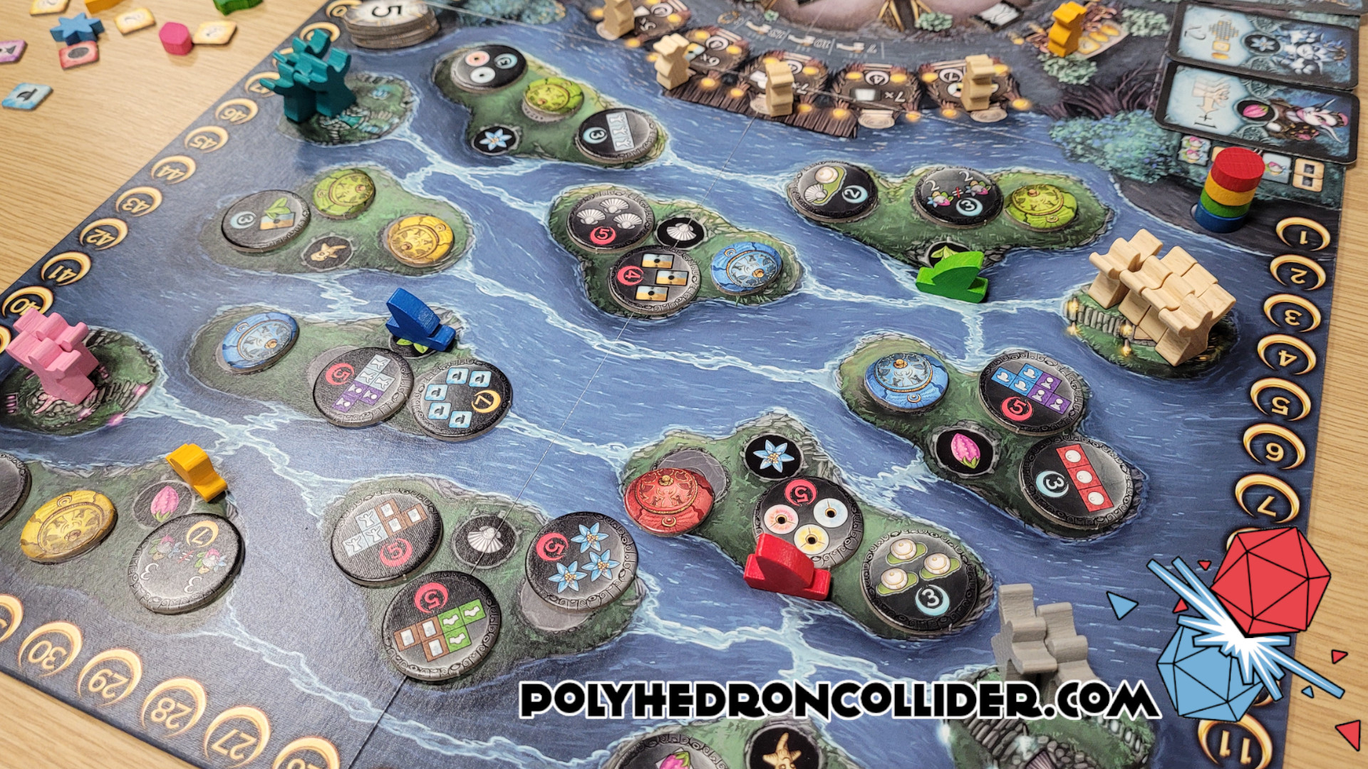 Polyhedron Collider Bonfire Board Game Review - In Play