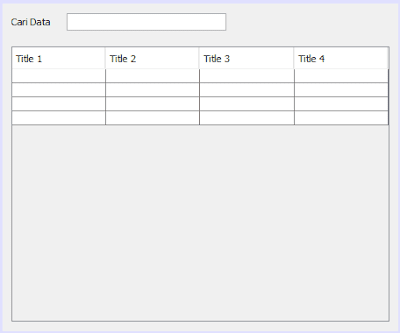 Membuat Pencarian Data Java Netbeans