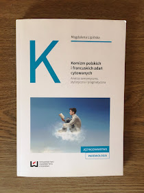 Recenzje #105 - "Komizm polskich i francuskich zdań cytowanych Analiza semantyczna, stylistyczna i pragmatyczna" - okładka książki pt."Komizm polskich i francuskich zdań cytowanych Analiza semantyczna, stylistyczna i pragmatyczna" - Francuski przy kawie