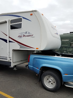 Our 25 ft 5thwheel for camping and volunteering!