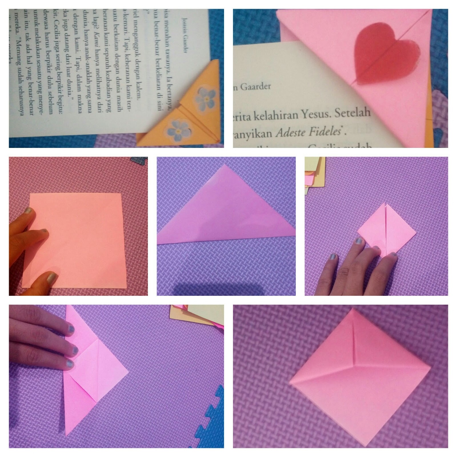 Cara Membuat Pembatas Buku  Dari Origami  Mudah Cari Buku  