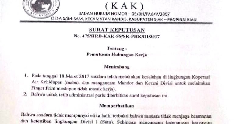 Surat Gerenti Dan Indemniti