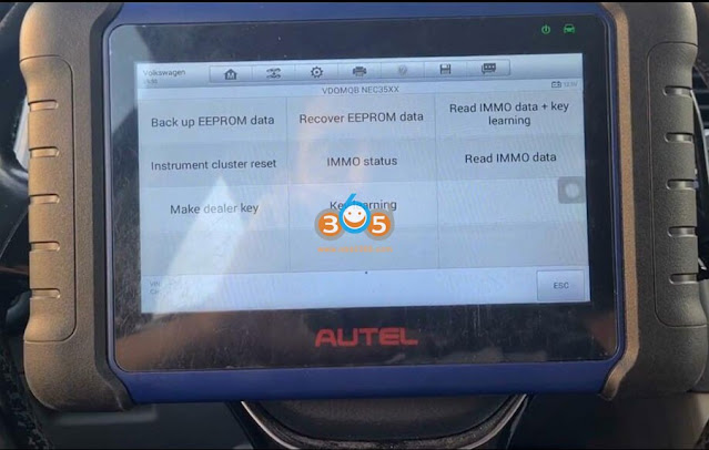 Add VW Golf7 MQB48 Key with Autel IM508 4