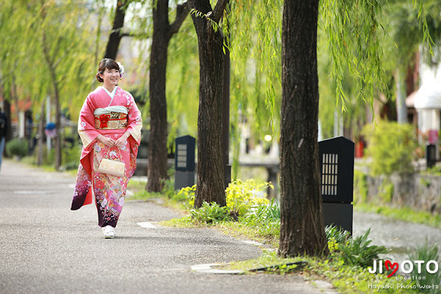 京都で成人式前撮りロケーション撮影