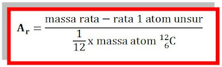 definisi massa atom relatif