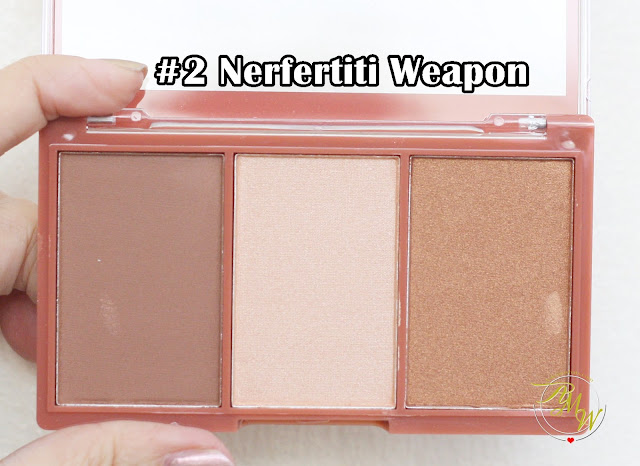 a photo of Cathy Doll 3D Face Forward Contour Kit Review in shades Nerfertiti Weapon