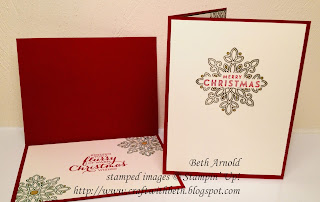 Craft with Beth: Flurry of Wishes Christmas Cards Snowflake Stampin' Up!