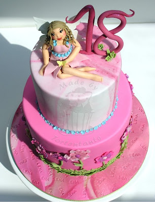 Fee Torte Geburtstagstorte pink fairy Märchen