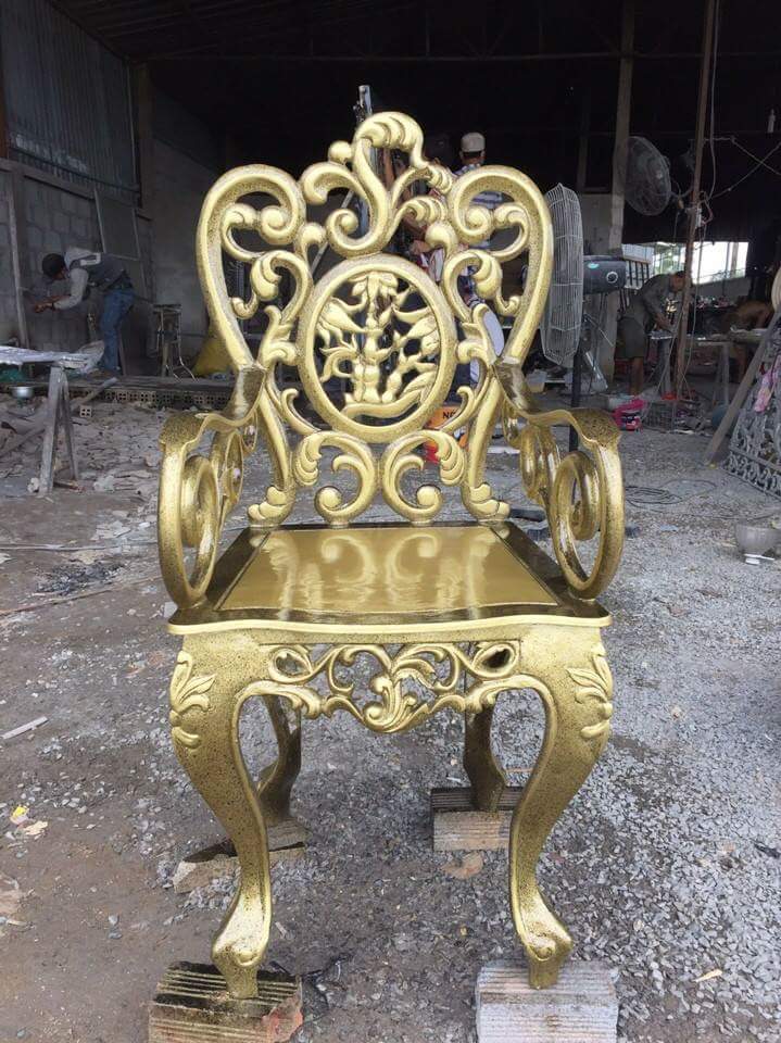 FURNITURE MEJA KURSI  DARI  BESI  TEMPA