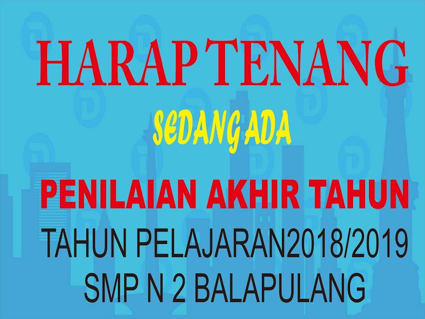 PAT TAHUN PELAJARAN 2018/2019