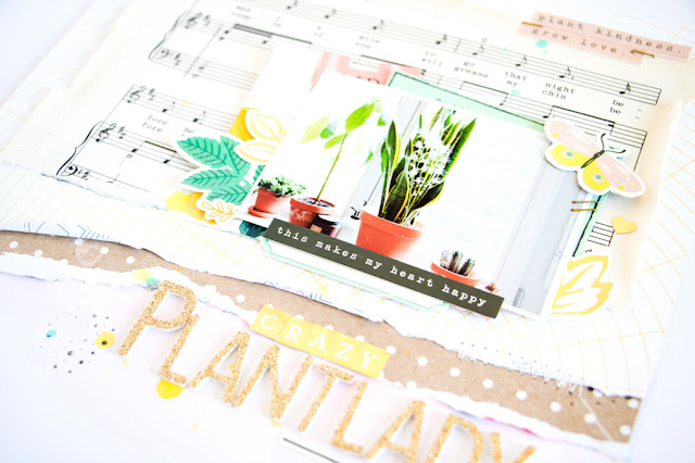 Crazy Plantlady by ScatteredConfetti. // #citrustwistkits #scrapbooking #cratepaper