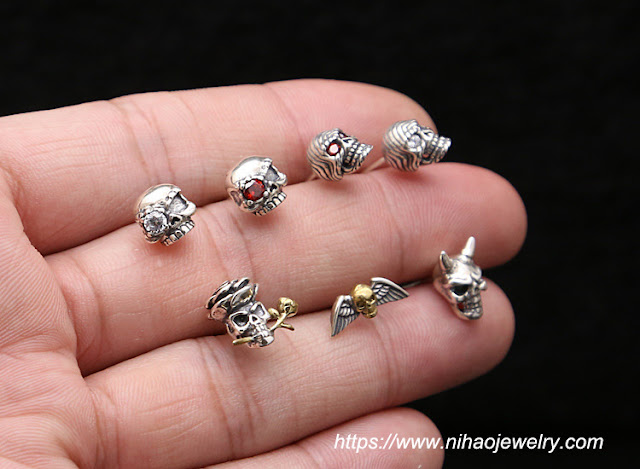 Korea style silver Hand made earring