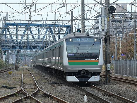 東海道線　普通　品川行き2　E231系・E233系(2016.11品川駅工事に伴う運行)