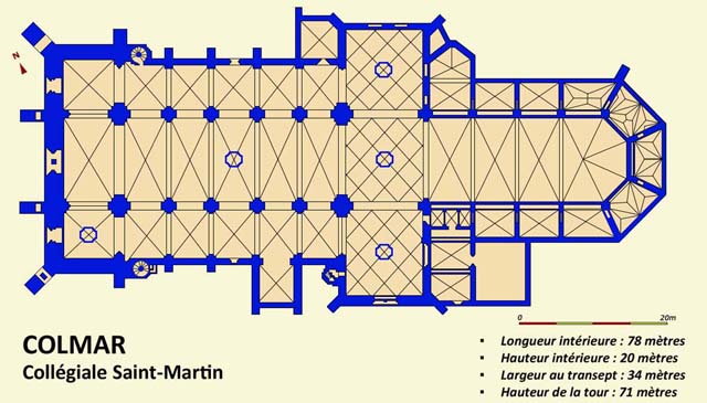 COLMAR (68) - Collégiale Saint-Martin (XIIe-XVe siècles)