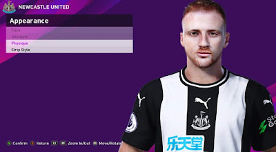 PES 2020 Faces Liam Gibson by Rachmad ABs