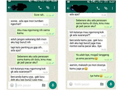 Obrolan Kocak Cowok Nembak Cewek Via Whatsapp Ini Bikin Ngakak Prihatin!