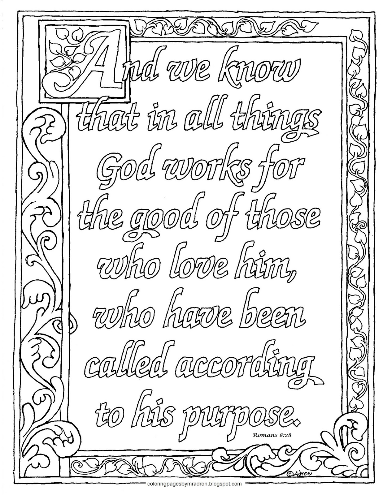 printable romans 828 coloring page
