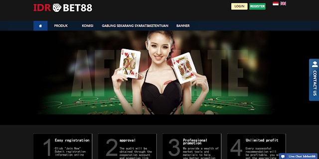 CARA DAFTAR AFILIASI BERSAMA SITUS  IDRBET88 DAPATKAN KOMISI LANGSUNG