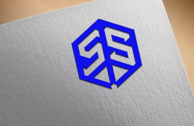 SS Text Logo Design Template