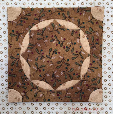 Dear Jane Quilt - Block E11 Wagon Wheel