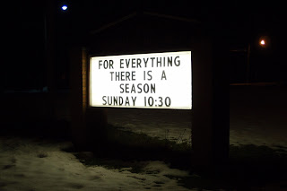 For everything there is a season.