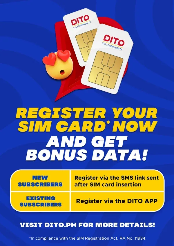 DITO offers easy and rewarding SIM registration to its subscribers