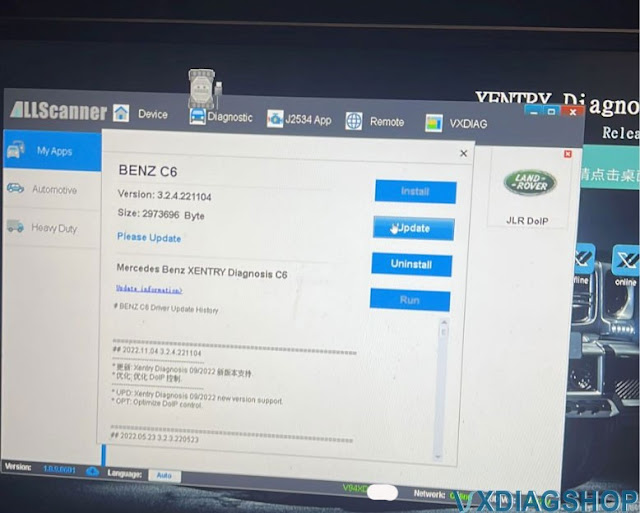 VXDIAG Xentry 2022.09 Won't Connect Any Car Solution 4