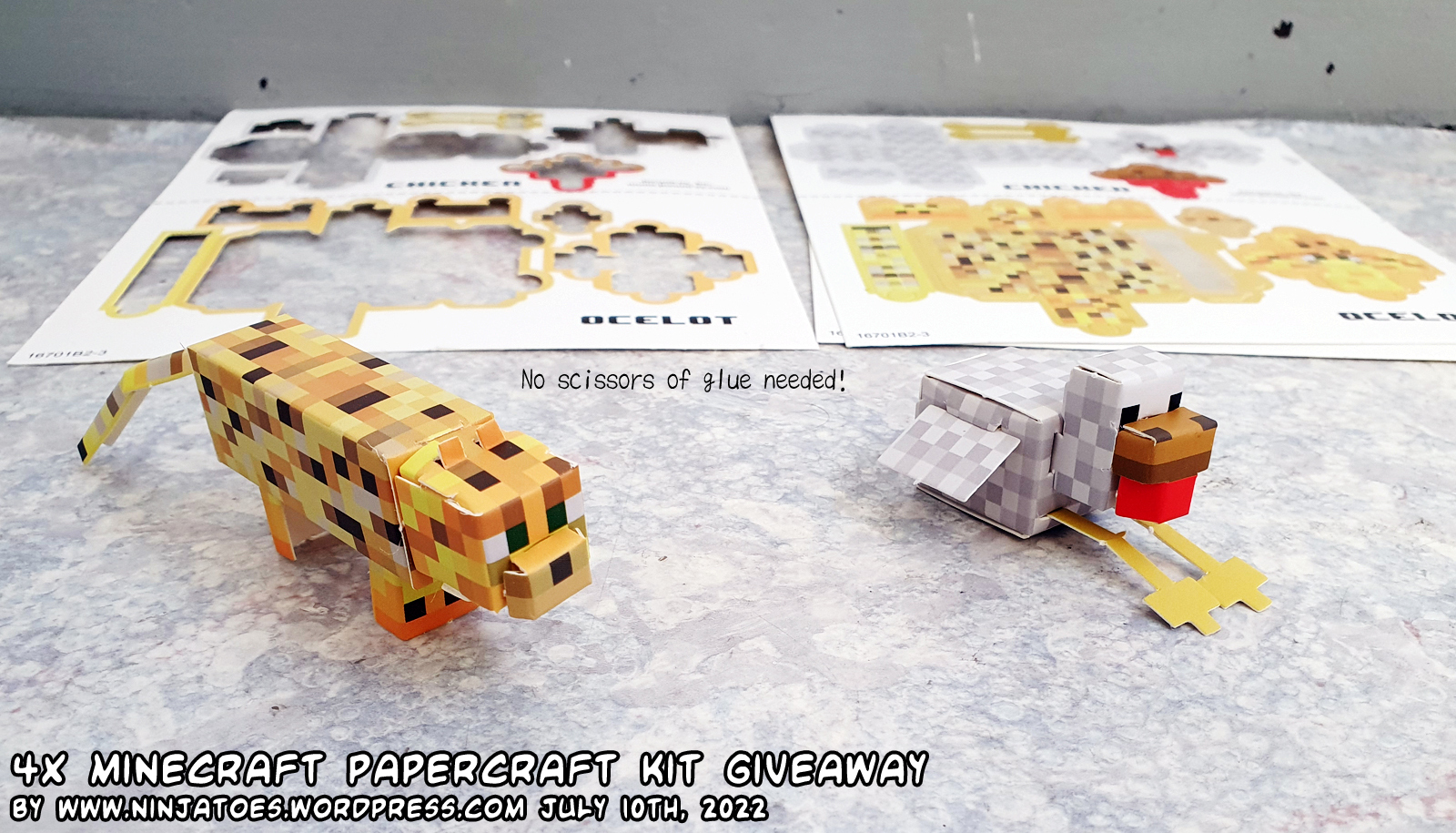 Minecraft Paper Craft Overworld 16701 16702 16703