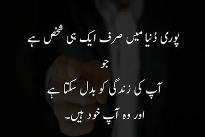 self made quotes in urdu