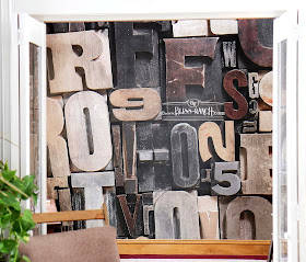 PhotoWall Office Mural Vintage Letters Bliss-Ranch.com