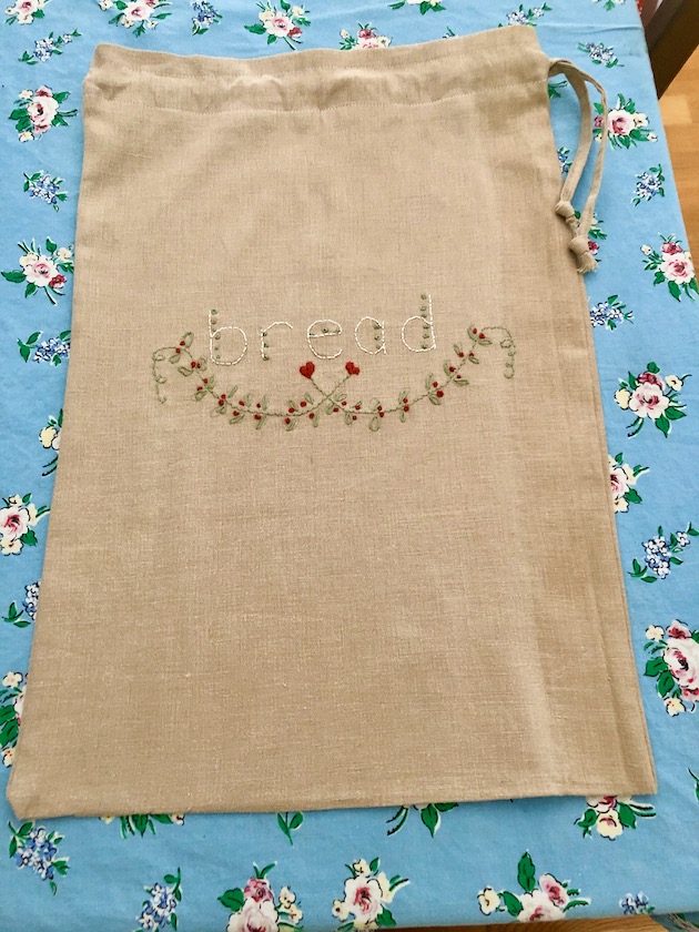 Linen bread bag