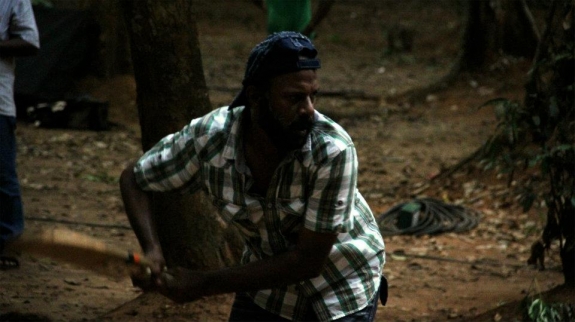 Tamil Actor Dhanush Playing Cricket At Cine Outs Pot Gallery gallery