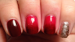 Red Gradient Nails