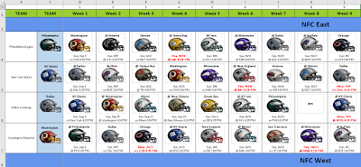 2019 nfl helmet schedule spreadsheet in excel football