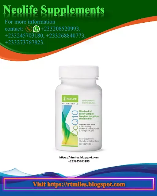 Neolife (GNLD) CoQ10 Capsule aka Coenzyme Q-10 (CoQ10, also known as ubiquinone) is an essential antioxidant for energy production