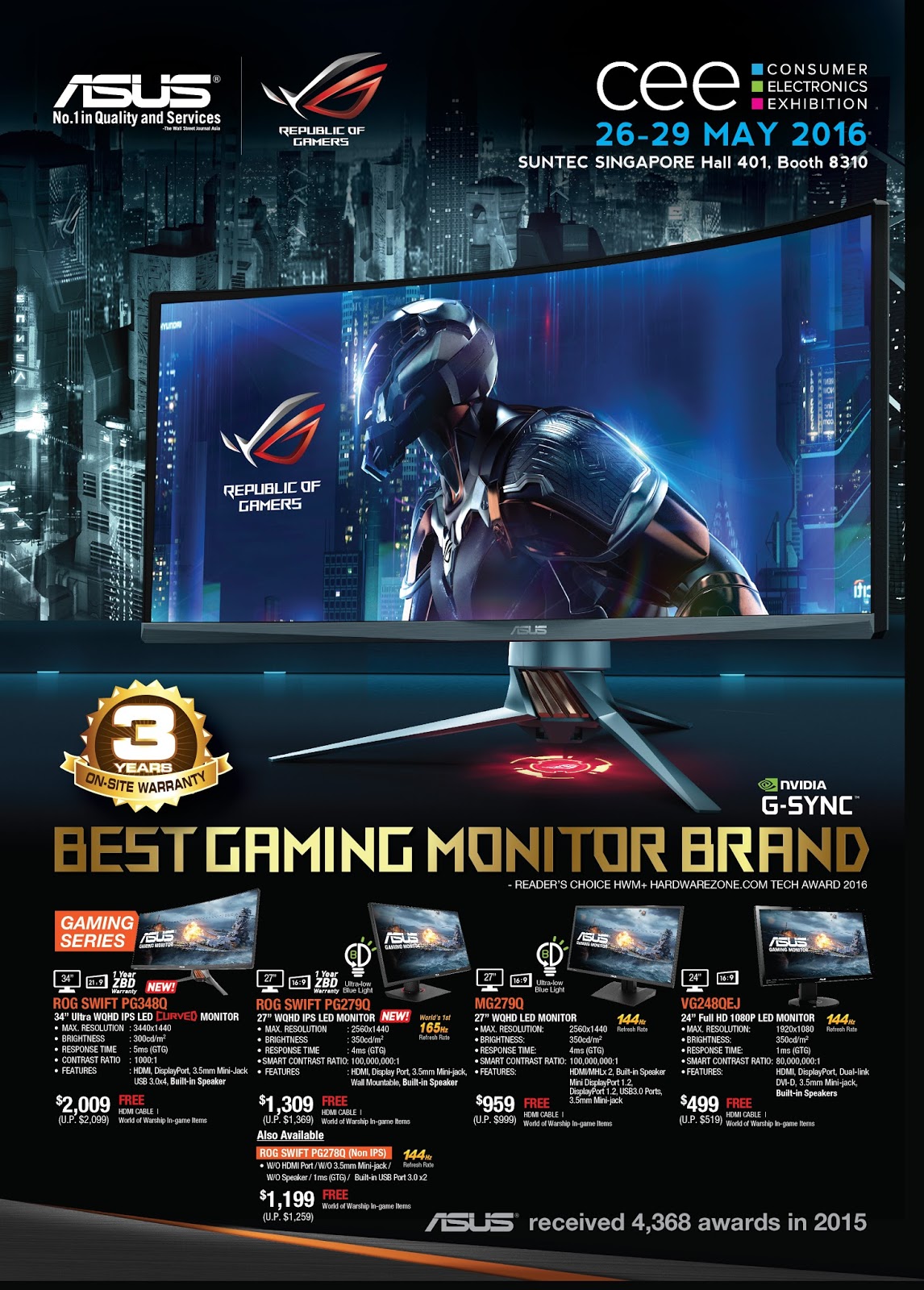 Cee 16 Asus Monitor Pricelist And Brochures The Tech Revolutionist