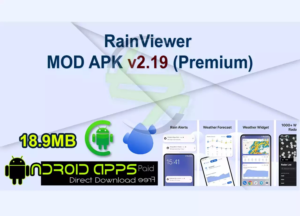 RainViewer MOD APK v2.19 (Premium)