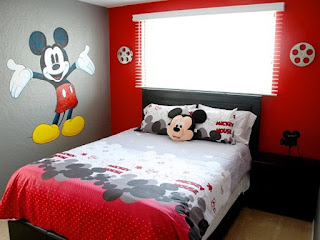 Contoh Dekorasi Kamar Anak Tema Mickey Mouse