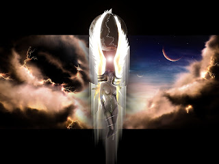 angel wallpaper anime wings dark white beatiful angels demon