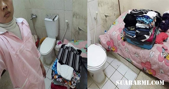 TKW di Jordan Dipaksa Tidur  Di Dalam Kamar  Mandi dan WC 