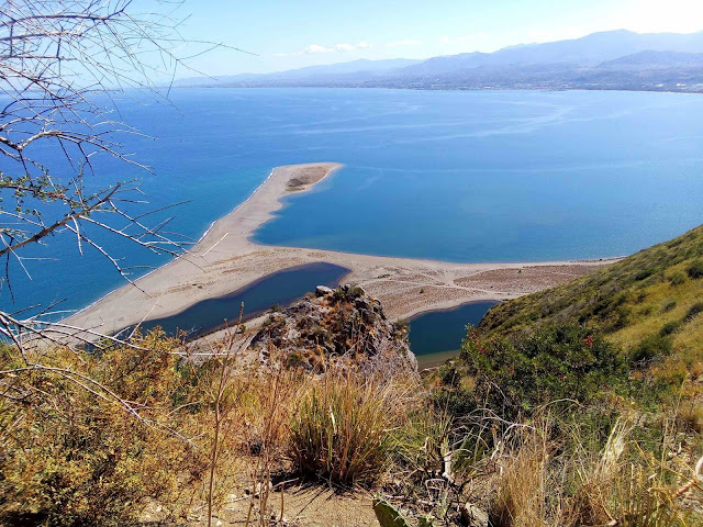 Laghetti di Marinello from Tindari view