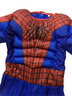 Spiderman super eroe marvel film movie Avengers Justice League Costume imbottito con muscoli + maschera Cappuccio carnevale travestimento cosplay festa a tema eta misura taglia bambinao 7 8 9 10 11 12 anni