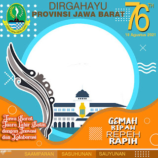 Twibbon Hari Ulang Provinsi Jawa Barat 2021 Design 3