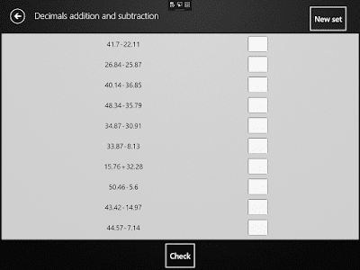 Decimals addition and subtraction worksheet