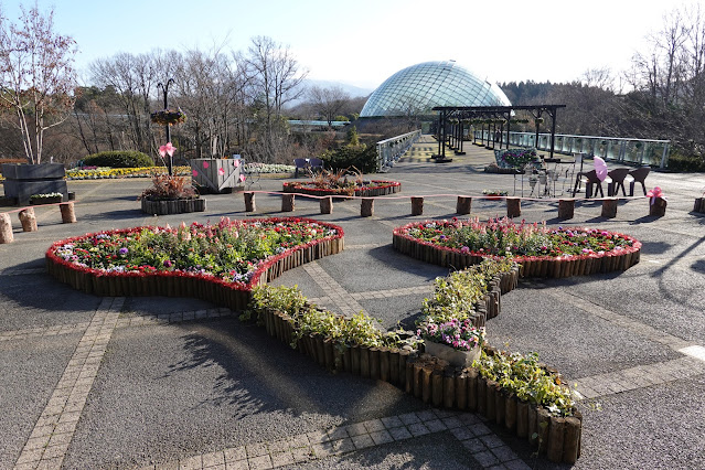 鳥取県西伯郡南部町鶴田 とっとり花回廊 エントランス展示