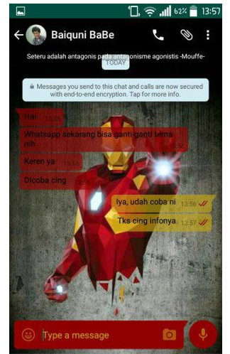 Tips Cara Mudah Mengubah Tema WhatsApp Tanpa harus di Root Tips Cara Mudah Mengubah Tema WhatsApp Tanpa harus di Root